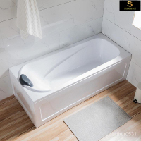 免運亞克力小戶型家用單人按摩浴缸獨立式長方形成人恆溫加熱網紅浴缸KKCQ