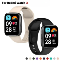 WatchBand Strap For Redmi Watch 3 Original SmartWatch Band Silicone WristBand Bracelet For Xiaomi Redmi3 Accessories Belt Correa