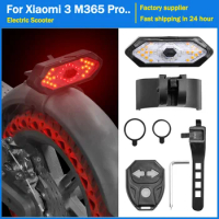 Modified Turn Signal Lamp for Xiaomi M365 1S pro Pro2 for MI3 Electric Scooter USB Rechargable Smart Wireless light Accessories