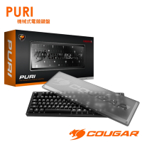 COUGAR 美洲獅 青軸 PURI 機械式電競鍵盤(Cherry機械軸 /獨家磁吸式保護蓋)