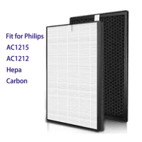 Air Purifier Filter For Philips FY1410+FY1413 HEPA Filter 360*275*27mm + Activated Carbon Filter 360*275*10mm
