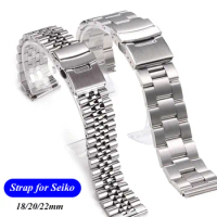 Solid Stainless Steel Strap for Jubilee Oyster Quick Release Bracelet for Seiko SKX007 SKX009 18 20 22mm Universal Watch Band