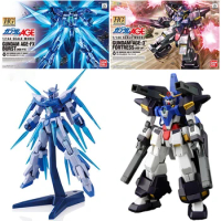 Bandai HG AGE 1/144 Scale Model Gundam AGE-FX Burst Action Figure Gundam Age-3 Fortress Model Kit Toys for Boys