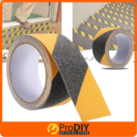 50MM X 5M Self Adhesive Anti Slip Tape Floor Tape Hazard Tape Black Yellow
