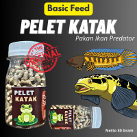 pelet katak giling 30gr pakan ikan channa auranti limbata pakan ikan predator ikan hias aquascafe