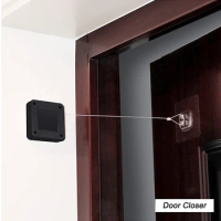 Punch-free Automatic Sensor Door Closer Automatically Close Swing Sliding Gate Door Lock AUTO Close for All Doors