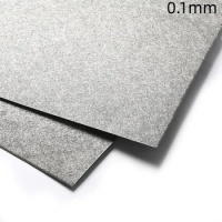 100x100mmx0.1mm Thick High Purity Titanium Fiber Paper Gas Diffusion Layer Fiber Sintered Ti Felt for Fuel Cell Research