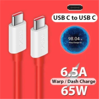 2M 65W Data cable 6.5A Fast Charge Type C Cable Warp Charger Cables for USB PD USBC for Oneplus 8T One Plus 8t Warp Charge