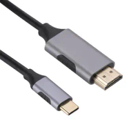 High Resolution Type-c to Hdmi-compatible Cable High Resolution Type-c to Hdmi-compatible Adapter Cable for Phone for Streaming