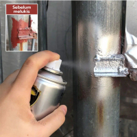 Cat Semprot Chrome Sapporo Chrome Spray Paint 350 ML Anti Karat Warna Stainless