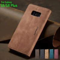 Case For Samsung Galaxy S8 Plus Luxury Magnetic Attraction Flip Leather Wallet Phone Cover For Samsung Galaxy S8 S 8 plus Case