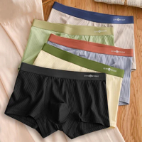 1Pcs Underwear Men's Boxer Shorts Sexy Panties Cotton Boxers Man Underpants Male Shorts Homme U Convex Lingerie Plus Size L-6XL