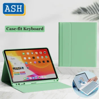 ASH Keyboard Leather Case For Matepad 10.4 Matepad 11 Pro 10.8 M6 Ultra Slim Folio Stand Cover with Pencil Slot Silicone Cover