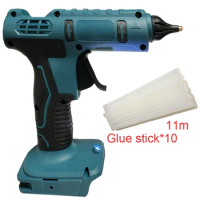 Hot Melt Glue Gun with 11m Glue Sticks Electric Household Heat Temperature Industrial Repair Tool for 18V Makita battery