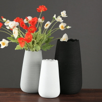 北歐現代簡約插花花瓶擺件客廳插花干花花瓶創意水培陶瓷歐式花瓶