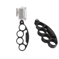 Selfie Bracket Finger Grip Ring ABS Camera Holder Accessories Knuckle Mount Black Handheld for GoPro Hero 6 7 5 4 3