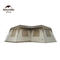Naturehike Village Suite roof floor tent CNH23ZP12004/28m2/3 rooms 2 holes/with tariff