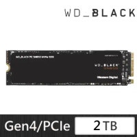 【WD 威騰】黑標 SN850 2TB M.2 NVMe PCIe Gen4 固態硬碟(WDS200T1X0E)