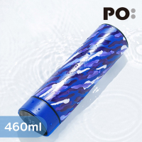 【PO:Selected】丹麥溫度智能杯460ml(迷彩-藍)