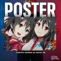 Poster Akame ga Kill Esdeath Empire Hiasan Dinding Kamar Mewah Dekorasi Dinding Keren Art Gambar No.