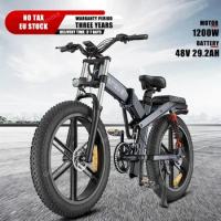 ENGWE X26 1200W Ebike Brushless Motor 48V29.2AH Folding Electric Bicycle Shock Absorption Mountain 26*4.0 Fat Tire Electric Bike