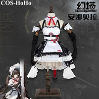 COS-HoHo Anime Tower Of Fantasy Annabella Game Suit Lovely Maid Dress Elegant Uniform Cosplay Costume Halloween Party Outfit