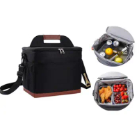 Thermal Insulated Cooler Bag Capacity Insulated Bento Bag Versatile Thermal Picnic Office Bag for Home Outdoor Work for Food