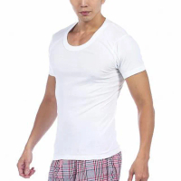 【BVD】時尚型男U領純棉短袖內衣(6件組)