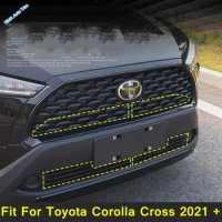 4PCS Car Head Grill Anti-insect Net Protector Front Grille Insert Net Accessories For Toyota Corolla Cross 2021 - 2023 Exterior