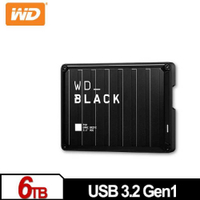 WD威騰 黑標 P10 Game Drive 6TB 2.5吋電競行動硬碟WDBZ7D0060BBK原價5880(省690)