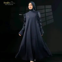 RAYLIA DRESS BY AR RAFI - GAMIS ARRAFI TERBARU POLOS Navy