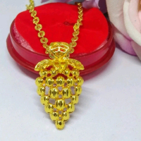Kalung nuri liontin anggur titanium termewah