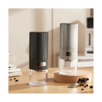 Electric Coffee Bean Grinder Portable Coffee Mill Grinder Stainless Steel Grinding Core USB Coffee Grinder for Kitchen-A
