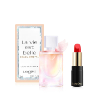 LANCOME 蘭蔻 美好人生香氛唇彩組(淡香水3ml+絕對完美#132 1.6g )_國際航空版