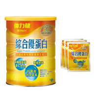 【偉力健 Miltein】綜合優蛋白 500g/罐(三多 補充優質蛋白質 麩醯胺酸 維生素B1、B2、C、E)