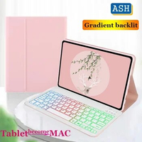 ASH For OPPO Pad Air 10.36" Backlit Keyboard Case For OPPO Pad Air Tablet (OPD2102) Rainbow Wireless Bluetooth Keyboard Cover