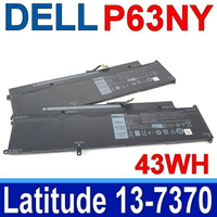 戴爾 DELL P63NY 原廠電池 43WH 通用 0WY7CG WY7CG XCNR3 MH25J P63NY 4H34M N3KPR Latitude 13 7370 Latitude 13 7370 Latitude 13 E7370