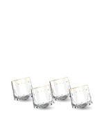 เซ็ตแก้ววิสกี้ Dazzling Whisky Glass – Confetti Party แพ็ค 4 ใบ 305 มล. สีทอง