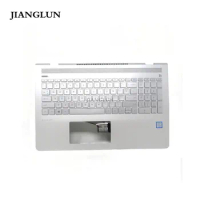 JIANGLUN For HP Pavilion 15-CC 15T-CC 15CC15-CC123CL 15Z-CD Top Cover Palmrest Silver with US Keyboard 926859-001