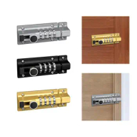 4-Digit Combination Sliding Bolt Lock Slide Security Pad Bolt Mechanical Plug With File Cabinet Locker For Garden Door Gate