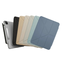 【MAGEASY】2024 iPad Pro / Air 13吋 FACET 全方位支架透明背蓋保護套(支援最新2025 iPad Air 13吋 (M3))