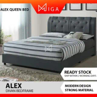 MIGA FURNITURE ALEX QUEEN/KING BEDFRAME DIVAN MURAH