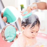 Baby Silicone Bath Brush Cradle Cap Scrubbers Exfoliating and Massaging Brush Scalp Care Scrubber for Hair Care And Body Care