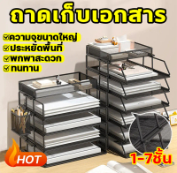 ชั้นวางเอกสาร ถาดเก็บเอกสาร ที่เก็บเอกสาร A4 ชั้นวางของ ชั้นวางหนังสือ ตะกร้าใส่เอกสาร เดสก์ทอป โลหะ