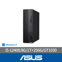 【ASUS 華碩】i5 GT1030六核電腦(i5-12400/8G/1T+256G/GT1030/W11/H-S500SD-512400045W)