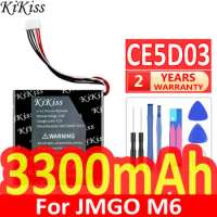 3300mAh KiKiss Powerful Battery For JMGO M6 Projector CE5D03 Accumulator 6-wire Plug