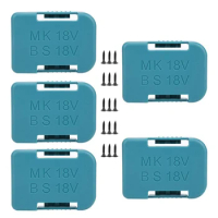 NEW-5Pack Tool Holder for Makita 18V Battery Mounts Makita Adapter Clip Fixing Devices Drill Tools Holder Case