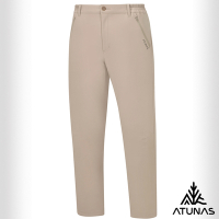 【ATUNAS 歐都納】男款防風石墨烯保暖長褲A1PA2507M淺棕/內刷毛/恆溫保暖/防風/除臭/都會休閒