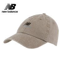 [New Balance]水洗刺繡Logo老帽/棒球帽_中性_卡其棕_LAH01003MS