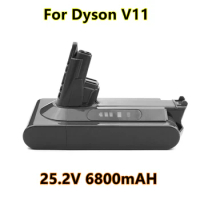For Dyson V11 Battery Absolute V11 Animal 18650 Li-ion Vacuum Cleaner Rechargeable Battery 25.2V 6800mAh